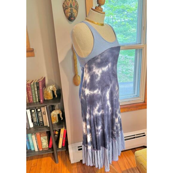 Handmade Upcycled Tie Dye Summer Sun Dress by Jeorjia Shea - Picture 8 of 10